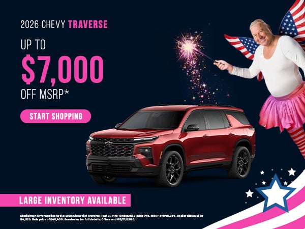 New chevrolet Traverse Offers